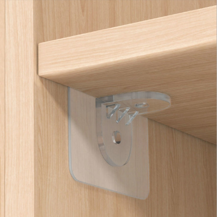 4pcs /Set Simple Firm Load Bearing Wardrobe Layered Partition Bracket, Size: Large 7cm