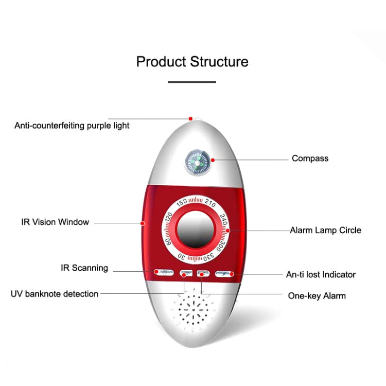 K200 Hotel Anti-sneak Camera Multi-function Infrared Camera Detector Color Random Delivery