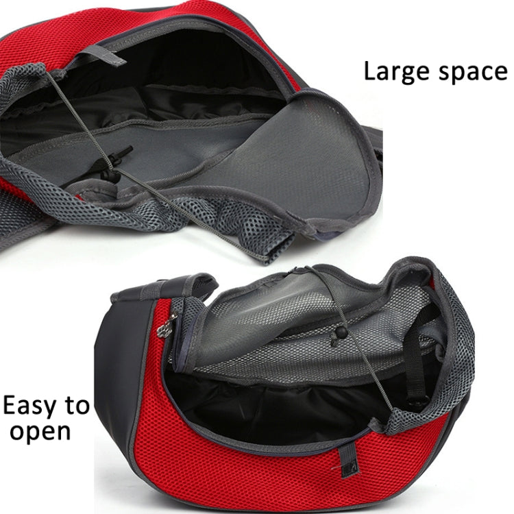 Pet Bag Widened Shoulder Strap Breathable Messenger Cat Bag,Size: Small(Rose Red)