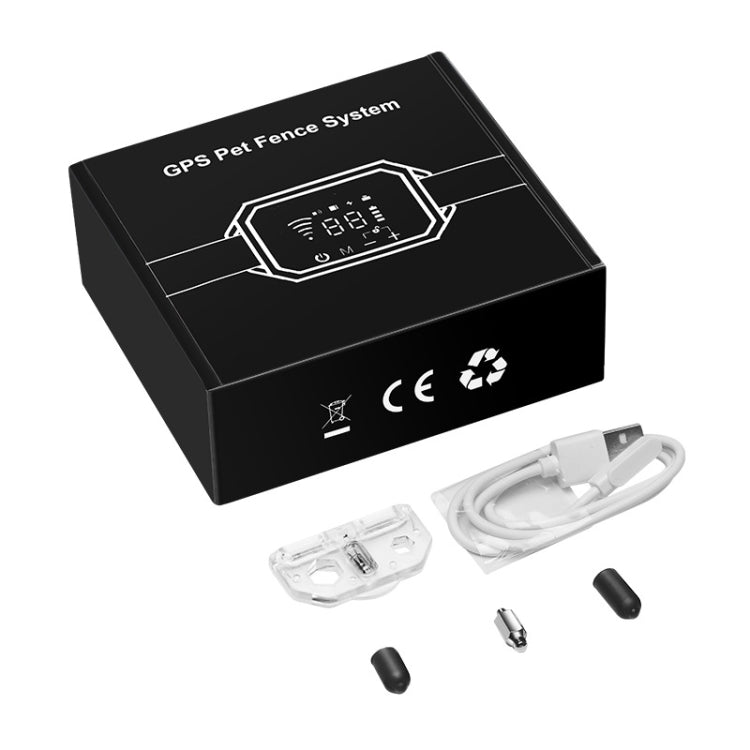Dog Trainer Electronic Fence Smart GPS Wireless Bark Stop(Black)
