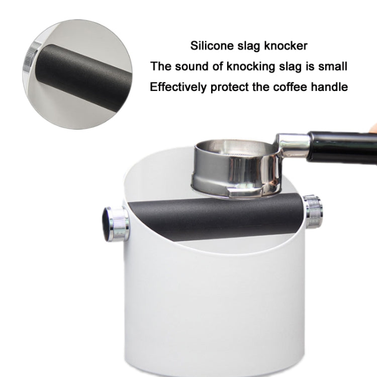 Coffee Waste Bin Milk Tea Residue Recycling Powder Box, Color: Black (Aluminum Alloy)