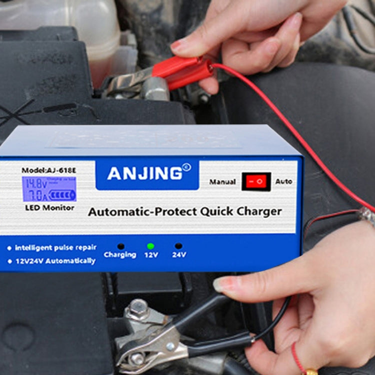 ANJING AJ-618E Battery Charger Car Battery Repairer, Model: EU Plug