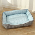 Summer Cold Feeling Dog Cat Kennel Ice Silk Cool Den M(Blue)