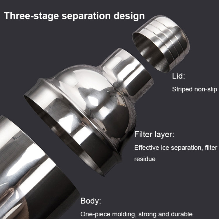 BY-7 7 in 1 Stainless Steel Bartender Set Bar Bartending Tools, Spec: 350ml