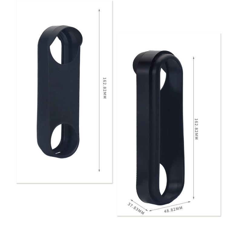 Doorbell Silicone Protective Cover for Google NEST HelloDoorbell Battery Version(Black)