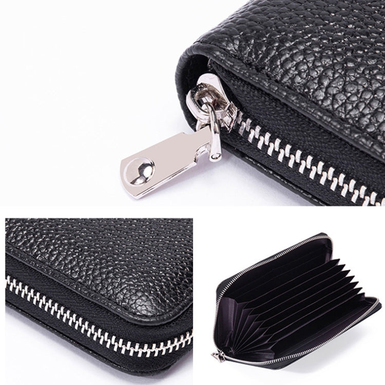 1659 RFID Anti-magnetic Anti-theft Passport Bag Document Bag Wallet(Lavender Purple)