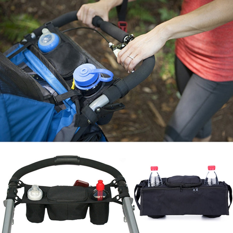 Baby Stroller Rear Hanging Bag Baby Bottle Cup Bag, Color: Black