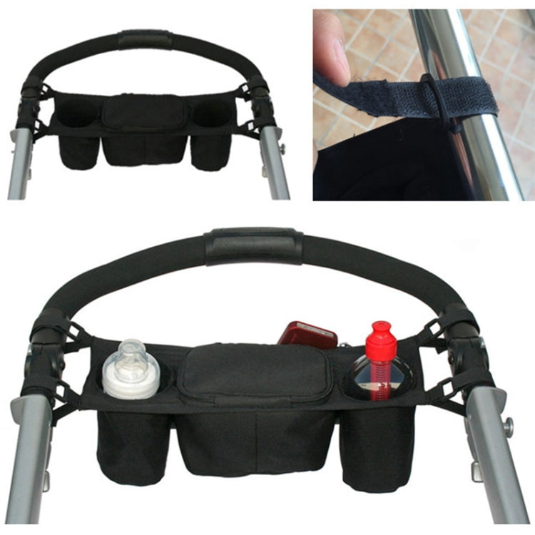Baby Stroller Rear Hanging Bag Baby Bottle Cup Bag, Color: Black