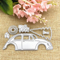 Car Christmas Tree Metal Paper Art Leather Cutting Die