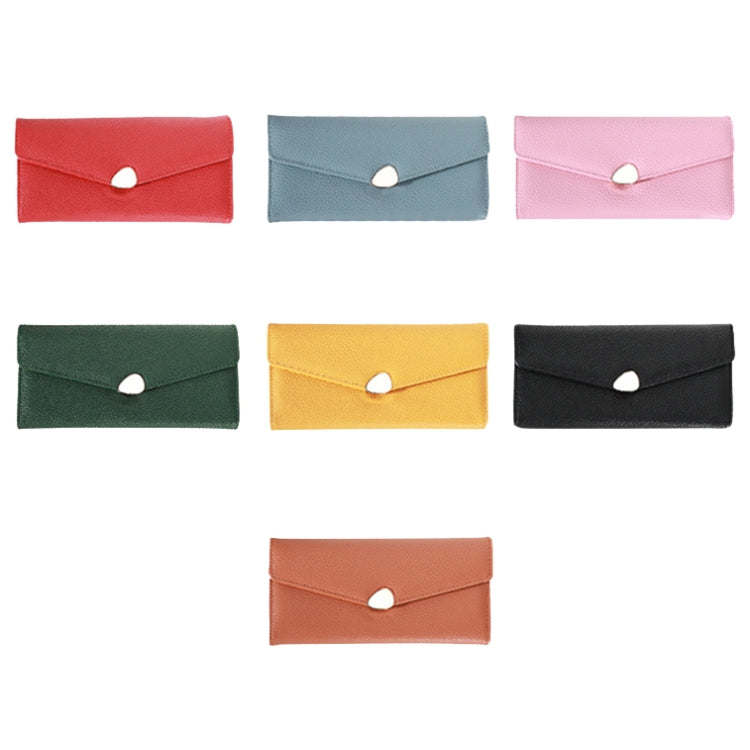 87P Litchi Pattern Multifunctional Large Capacity Wallet Phone Bag(Pink)