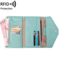 1655 RFID Anti-magnetic Anti-theft Passport Bag Document Bag Card Bag(Light Green)