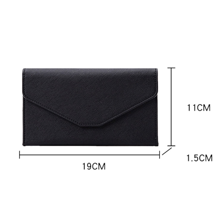 1655 RFID Anti-magnetic Anti-theft Passport Bag Document Bag Card Bag(Deep Blue)