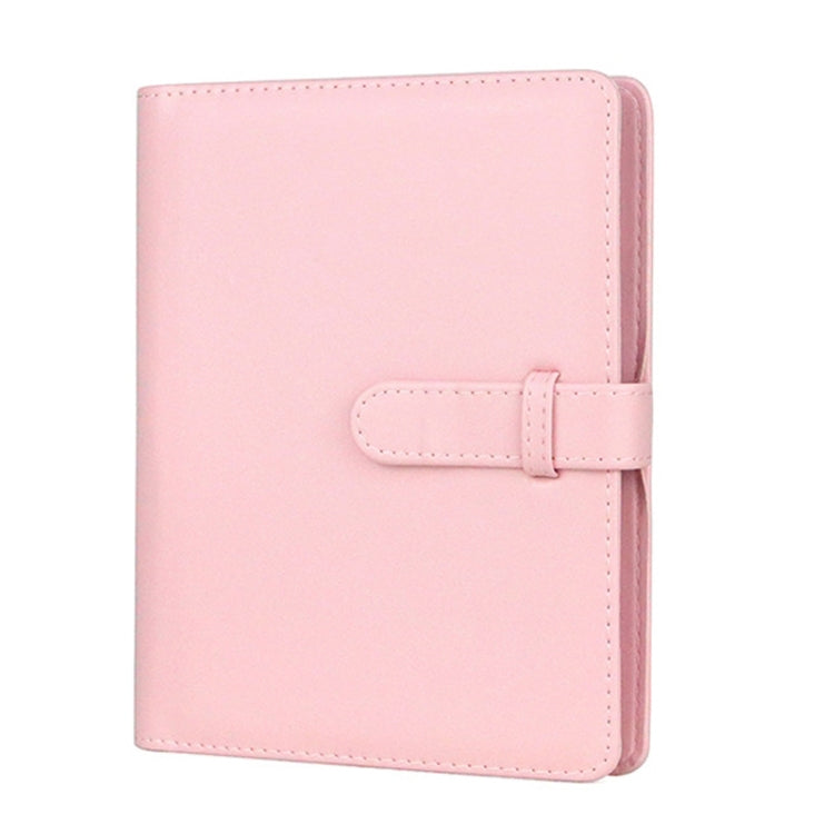 CAIUL 3 Inch PU Leather Photo Album Photo Collection Commemorative Book(Cherry Pink)