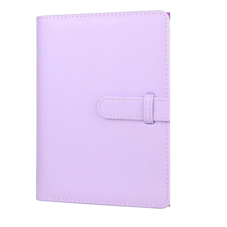 CAIUL 3 Inch PU Leather Photo Album Photo Collection Commemorative Book(Clove Purple)