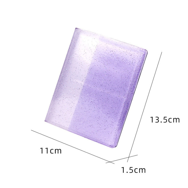 CAIUL 3 Inch Jelly Album Business Card Holder for Instax Mini11 / 9 / 8 / 8+(Purple)