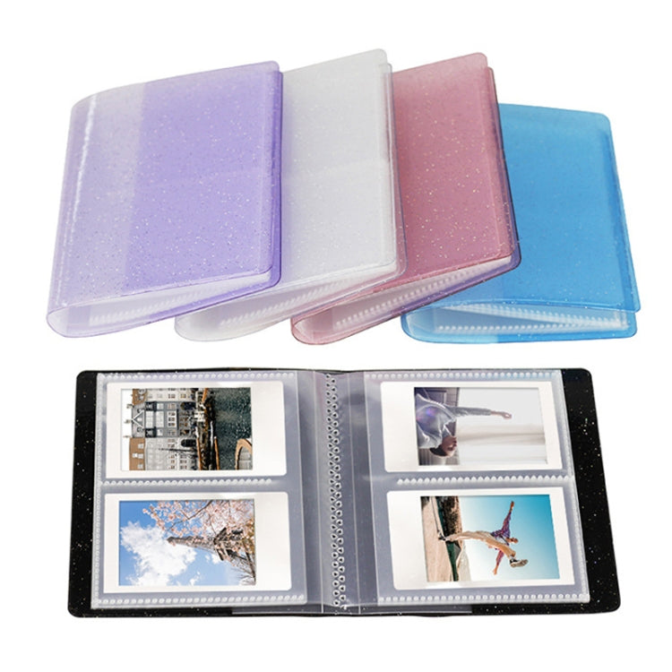CAIUL 3 Inch Jelly Album Business Card Holder for Instax Mini11 / 9 / 8 / 8+(Purple)