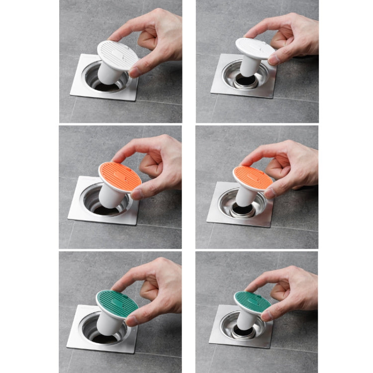 Sewer Deodorant Magnetic Suction Floor Drain Cover, Size: 3cm (White)