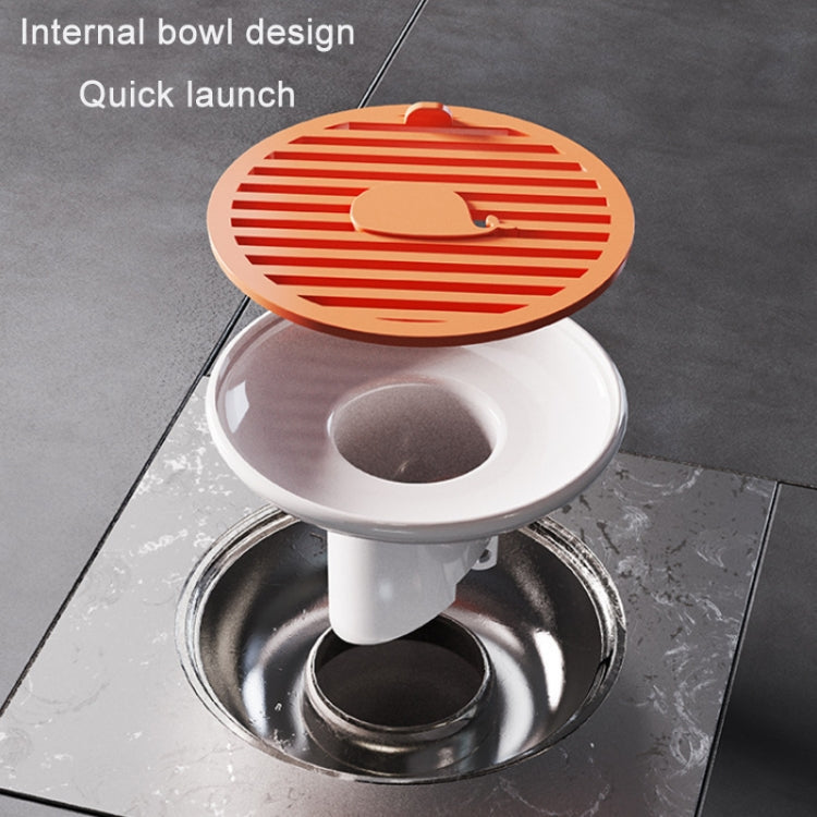 Sewer Deodorant Magnetic Suction Floor Drain Cover, Size: 3cm (White)