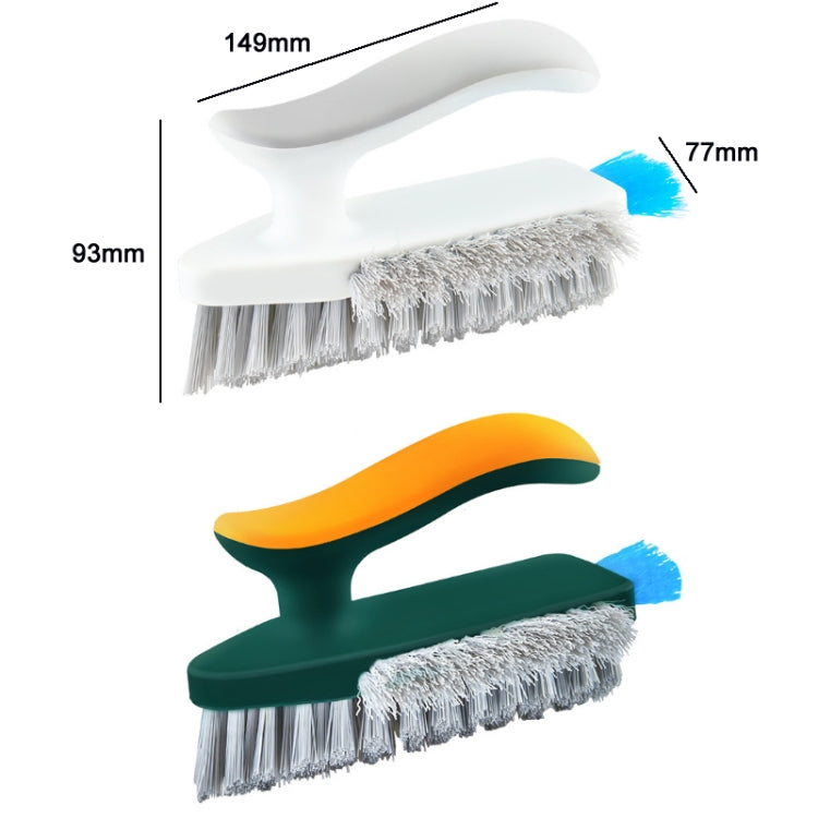 Bathroom Floor Corner Crevice Cleaning Brush(White Gray)