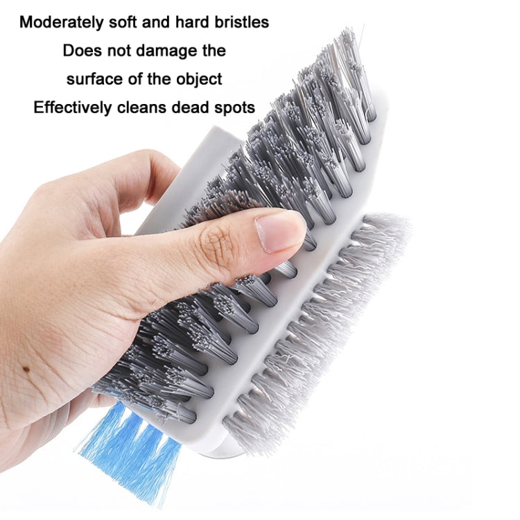 Bathroom Floor Corner Crevice Cleaning Brush(Yellow Green)