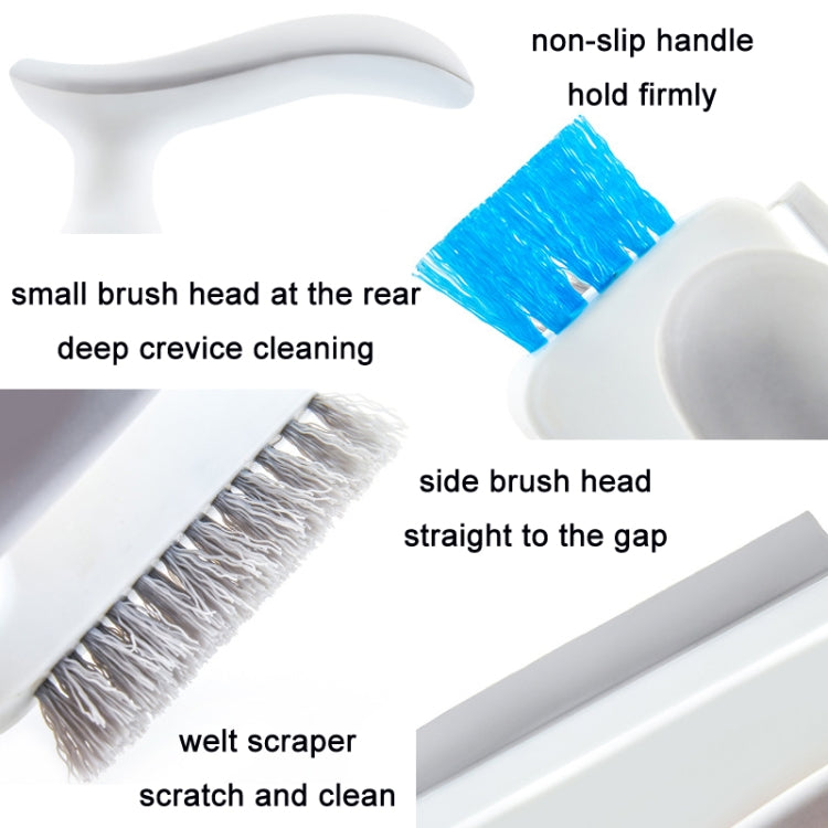 Bathroom Floor Corner Crevice Cleaning Brush(White Gray)