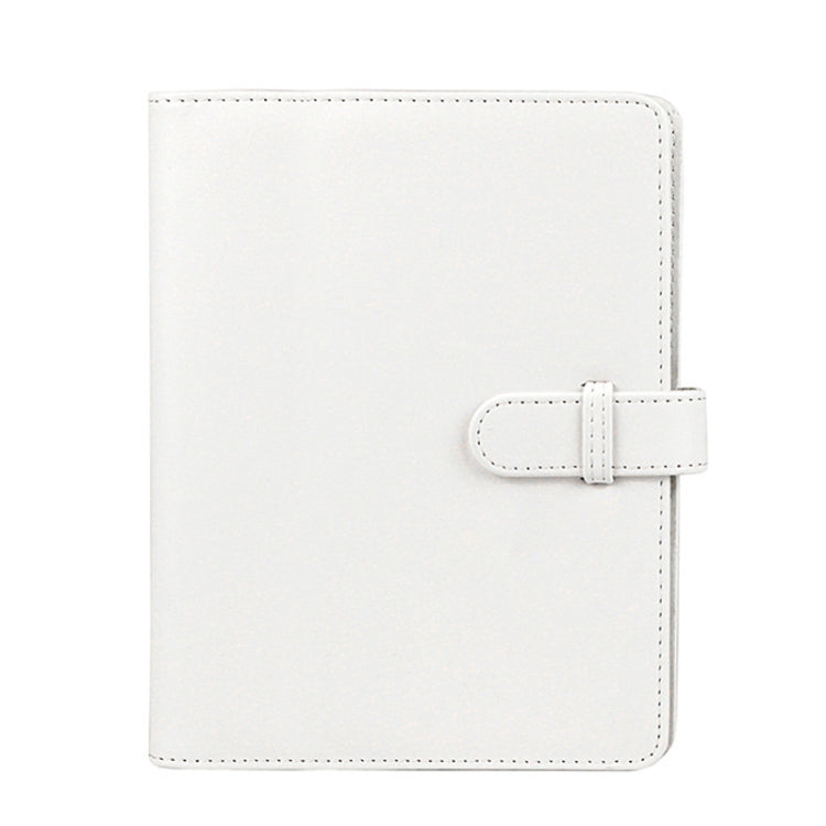 3 Inch PU Leather Retro Photo Album Photo Storage Commemorative Book(White)