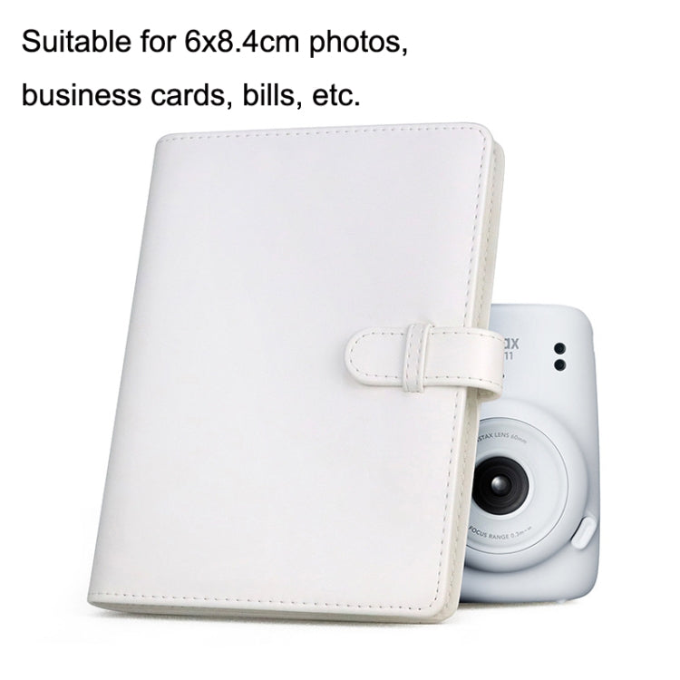 3 Inch PU Leather Retro Photo Album Photo Storage Commemorative Book(Pink)