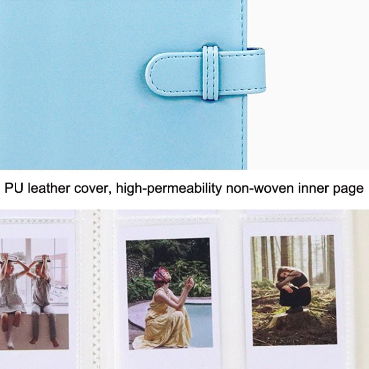3 Inch PU Leather Retro Photo Album Photo Storage Commemorative Book(Purple)