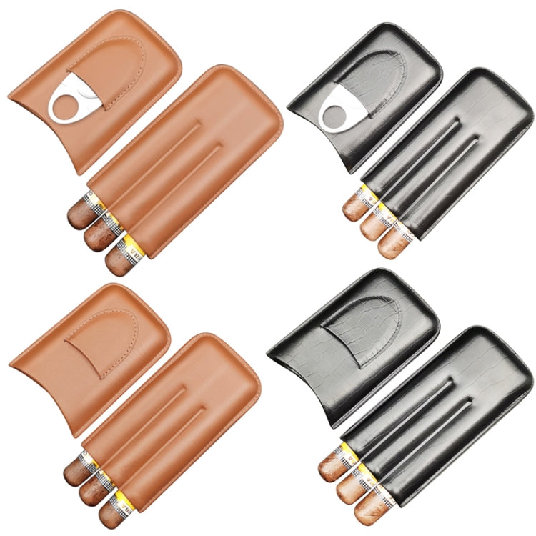 X11 Portable Cigar Holster Sealed Humidor Travel Snow Plus Cigarette Case, Color: Brown