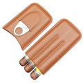 X11 Portable Cigar Holster Sealed Humidor Travel Snow Plus Cigarette Case, Color: Brown With Cut