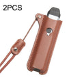2PCS Electronic Cigarette Anti-drop Protection Case With Lanyard For Uwell Caliburn(Brown)