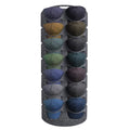 Felt Baseball Cap Display Stand Non-woven Hanging Storage Bag,Style: 14 Grids Double Row 3mm