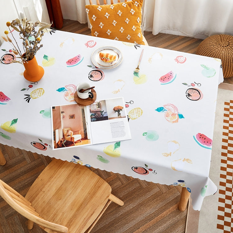 Rural Farm PVC Paper Waterproof Oil Wash Desktop Table Cloth, Size: 120x180cm(Summer Color)