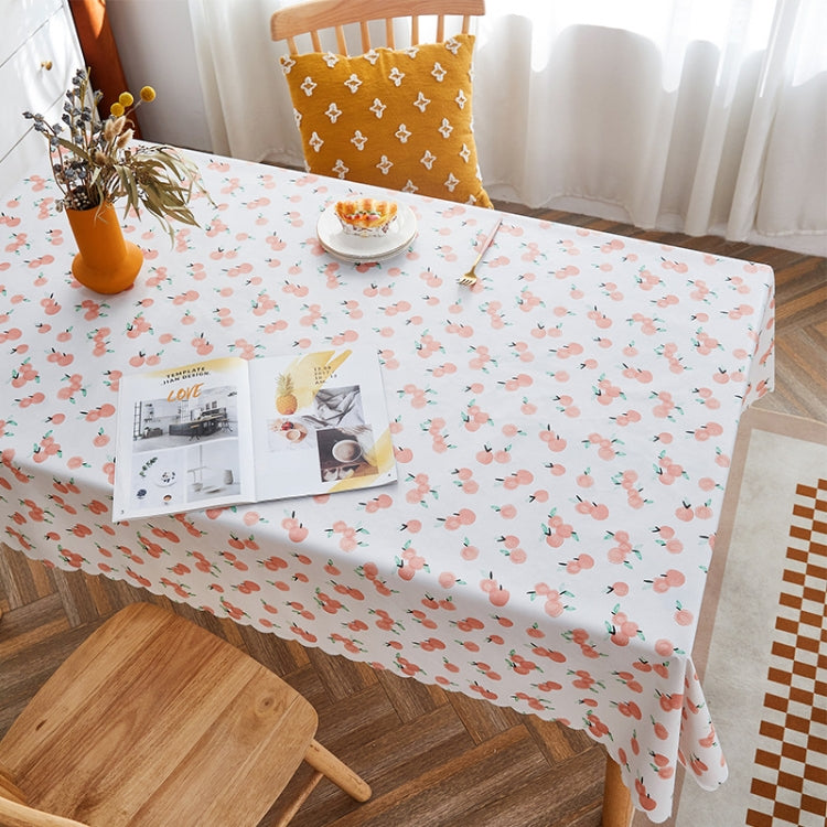 Rural Farm PVC Paper Waterproof Oil Wash Desktop Table Cloth, Size: 140x140cm(Red Apple)
