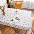 Rural Farm PVC Paper Waterproof Oil Wash Desktop Table Cloth, Size: 140x140cm(Flower Language)