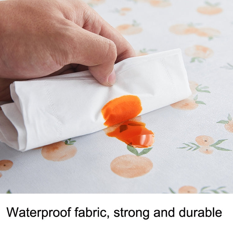 Rural Farm PVC Paper Waterproof Oil Wash Desktop Table Cloth, Size: 140x180cm(Flower Language)