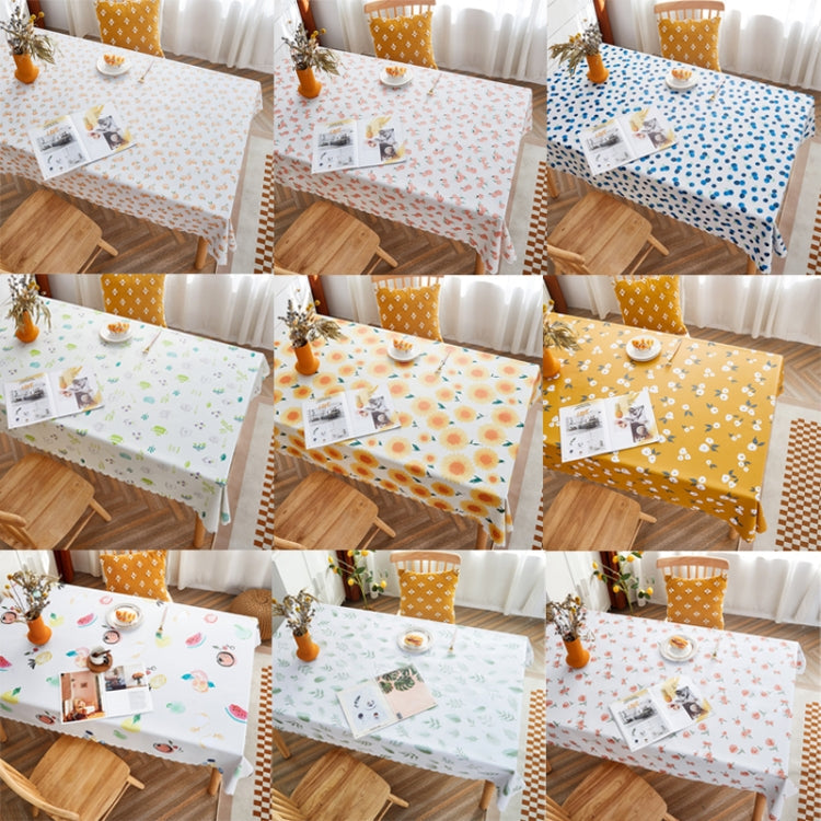 Rural Farm PVC Paper Waterproof Oil Wash Desktop Table Cloth, Size: 140x220cm(Peach)