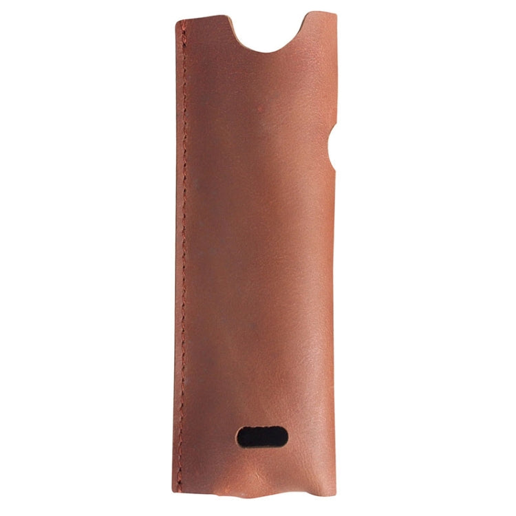 Electronic Cigarette Leather Protective Case For IQO ILUMA ONE, Style: Flat Pattern (Brown)