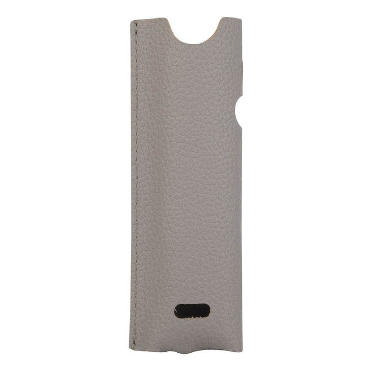 Electronic Cigarette Leather Protective Case For IQO ILUMA ONE, Style: Lychee Pattern (Gray)