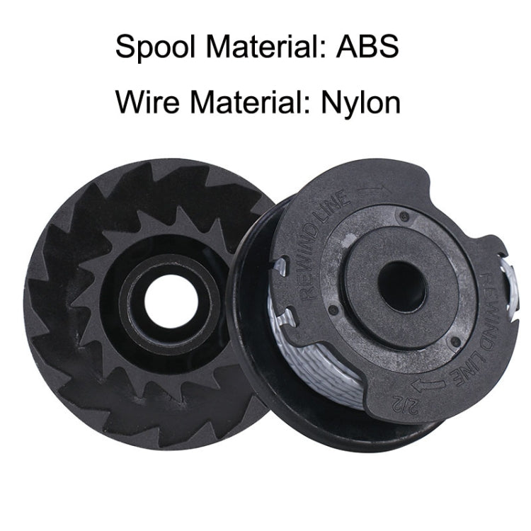 Lawn Mower Single Ply Nylon Mowing Line Hit Grass Rope for BOSCH ART SL Series(Black)