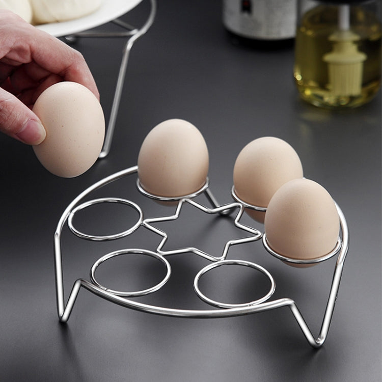 2 PCS Kitchen Stainless Steel Steamed Egg Rack, Style: 4.0 Line High Feet