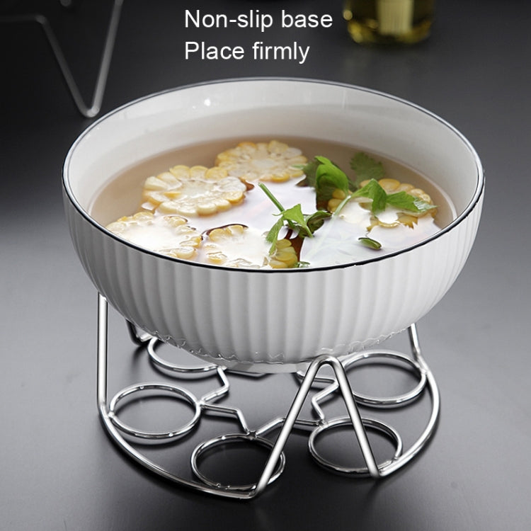 2 PCS Kitchen Stainless Steel Steamed Egg Rack, Style: 4.0 Line Short Feet