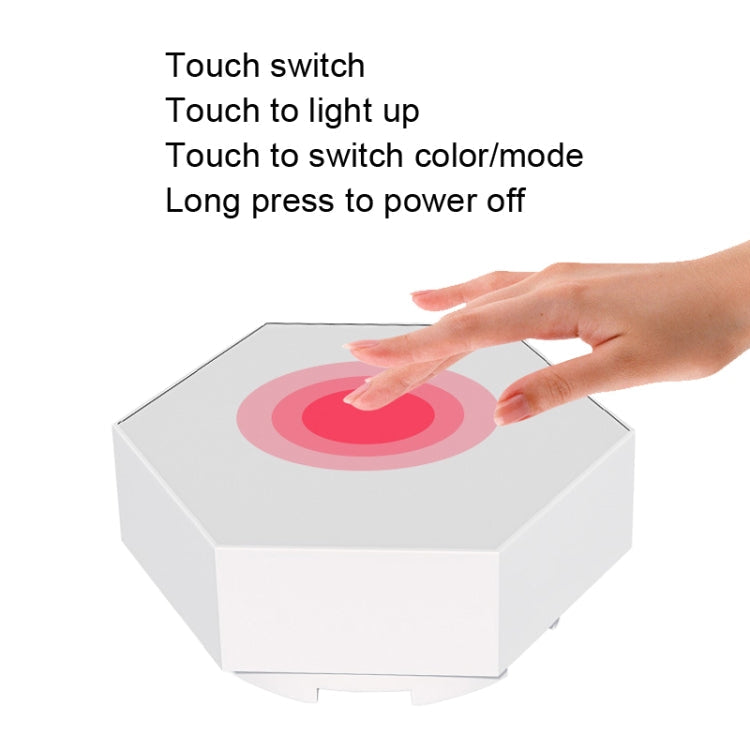 LED Quantum Honeycomb Night Light RGB Atmosphere Decorative Light, Style: Remote Control(Colorful)