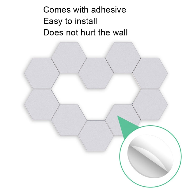 LED Quantum Honeycomb Night Light RGB Atmosphere Decorative Light, Style: Remote Control(Colorful)