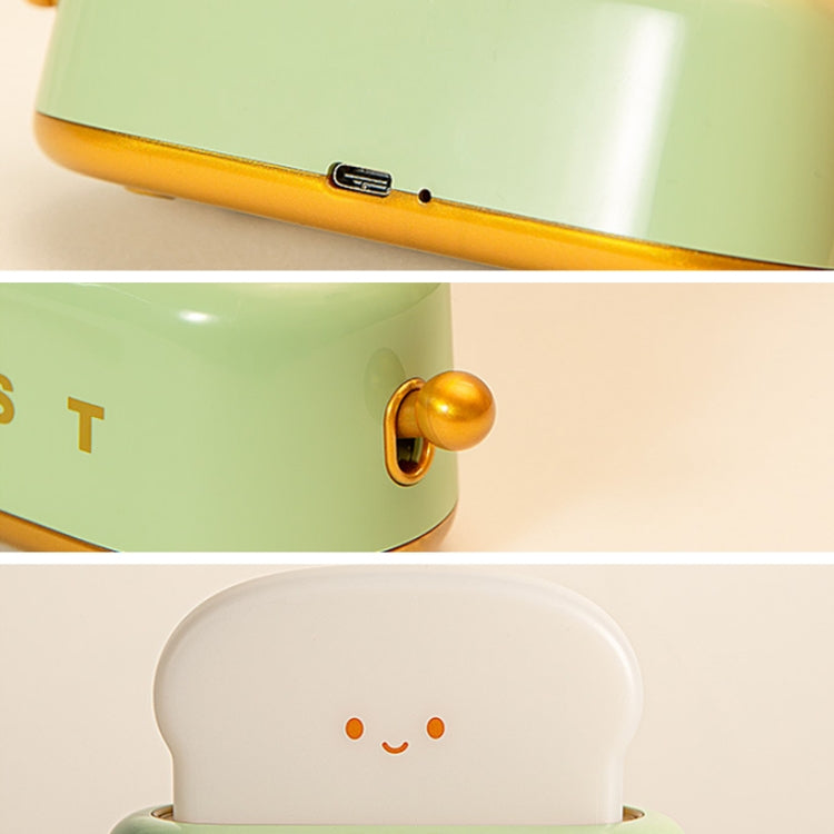 4W USB Charging LED Bread Maker Night Light Timing Sleep Light(Green)