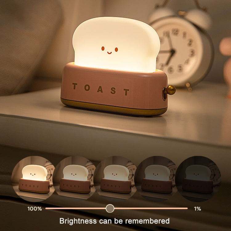 4W USB Charging LED Bread Maker Night Light Timing Sleep Light(Green)