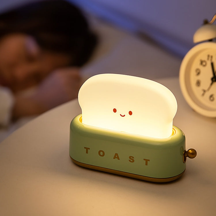 4W USB Charging LED Bread Maker Night Light Timing Sleep Light(Green)