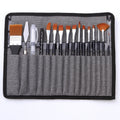 18 In 1 Multipurpose Nylon Hair Watercolor Paintbrush Acrylic Paintbrush(Dark Blue)