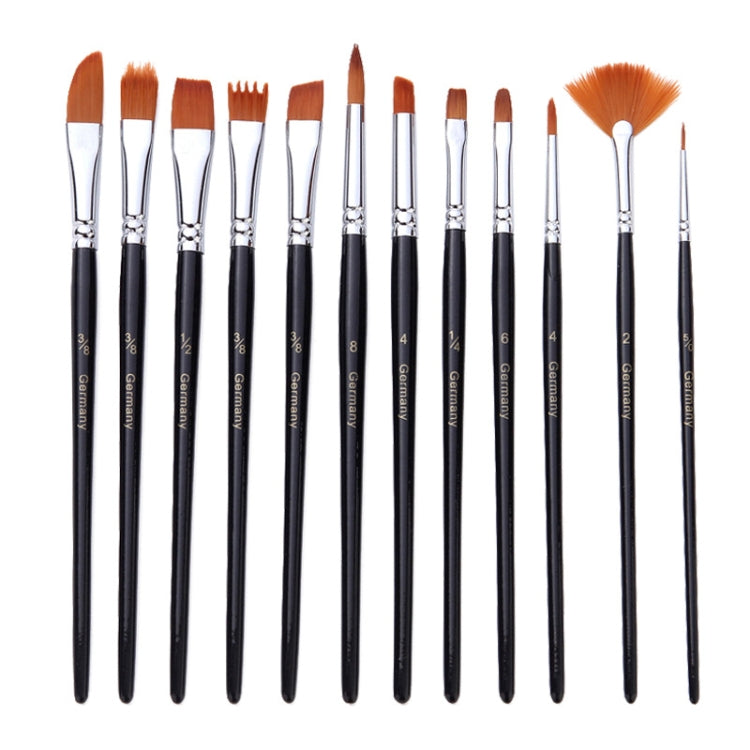 18 In 1 Multipurpose Nylon Hair Watercolor Paintbrush Acrylic Paintbrush(Dark Blue)