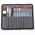 18 In 1 Multipurpose Nylon Hair Watercolor Paintbrush Acrylic Paintbrush(Light Blue)